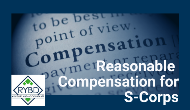 Reasonable Compensation for S-Corps